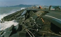 昭和52年、高松の護岸が被災